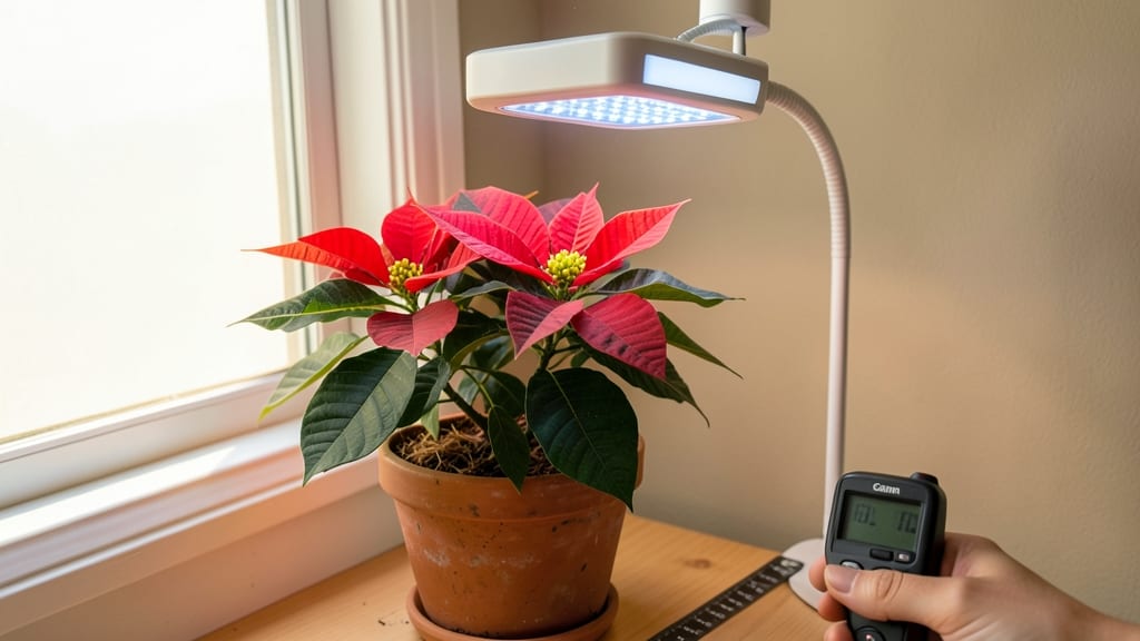 How Much Light Does a Poinsettia Plant Need: Bright Indirect Spots for Peak Holiday Color
